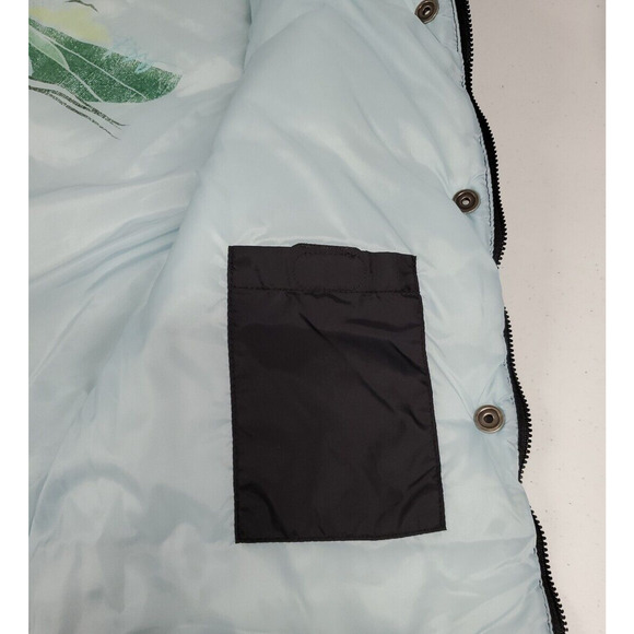 ROXY Womens Hooded PUFFER VEST Black Removable Fur Trimmed Hood Size Large - Picture 9 of 14